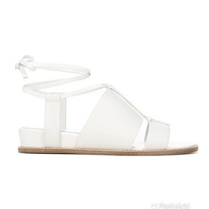 Vince Foster Flat Ankle Tie Sandals